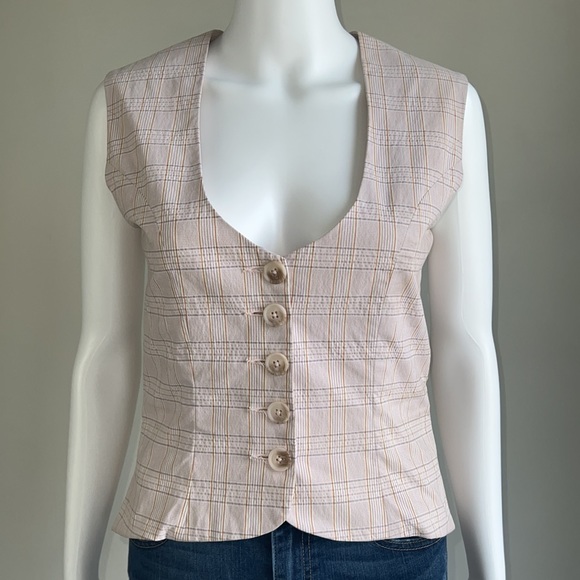 MASON Tailored Check Vest - Picture 2 of 6